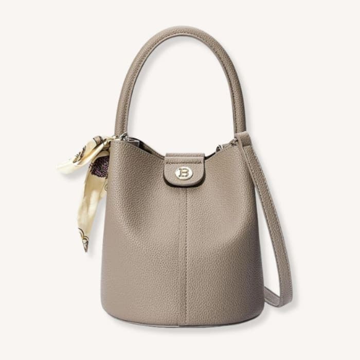 BOSTANTEN Small Crossbody Bags for Women Vegan Leather Mini Bucket Handbag Removable Shoulder Strap