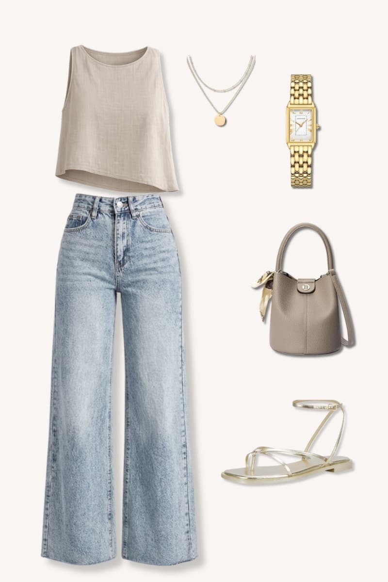 The Off-Duty Edit — The Classy Spring Brunch Outfit Formula (Linen + Denim)