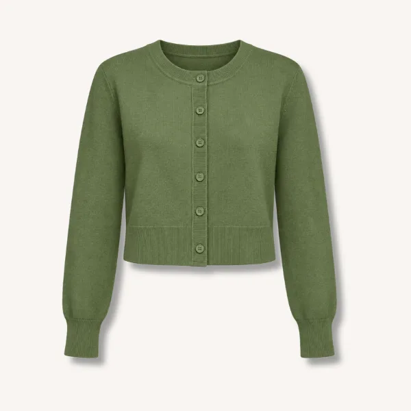 LILLUSORY Cropped Lightweight Cardigan Sweaters Women