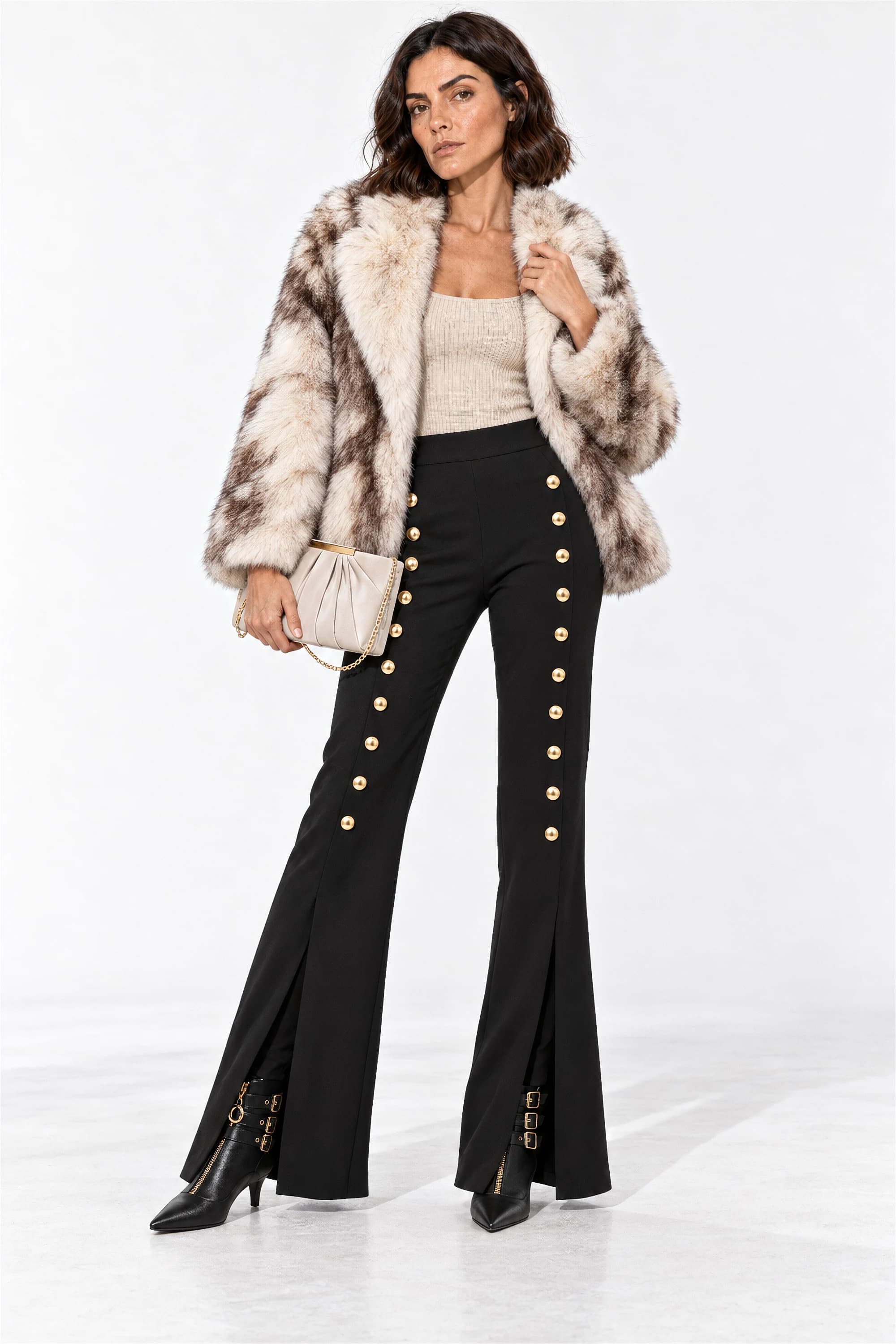 Editorial styling for The Faux Fur Evening Edit